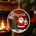 thumbnail image 7 of AOMXGD Christmas Wooden Hollow‑Cut Hanging Pendant, Wooden Ornament for Xmas Tree Wall Indoor Festive Decoration, 7 of 7