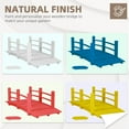 thumbnail image 6 of Wooden Garden Bridge Classic Wooden Arch Footbridge with Safety Railings, 530 lbs Capacity, Decorative Pond Bridge Landscaping for Outdoor Garden Yard Backyard Creek Farm, Natural, 6 of 8