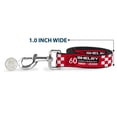 thumbnail image 5 of Carroll Shelby Pet Leash, Dog Leash, Shelby 60th Anniversary Checker Red Black White, 6 Feet Long 1.0 Inch Wide, 5 of 6
