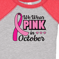 thumbnail image 4 of Inktastic Breast Cancer Awareness We Wear Pink in October Girls Baby Bodysuit, 4 of 5