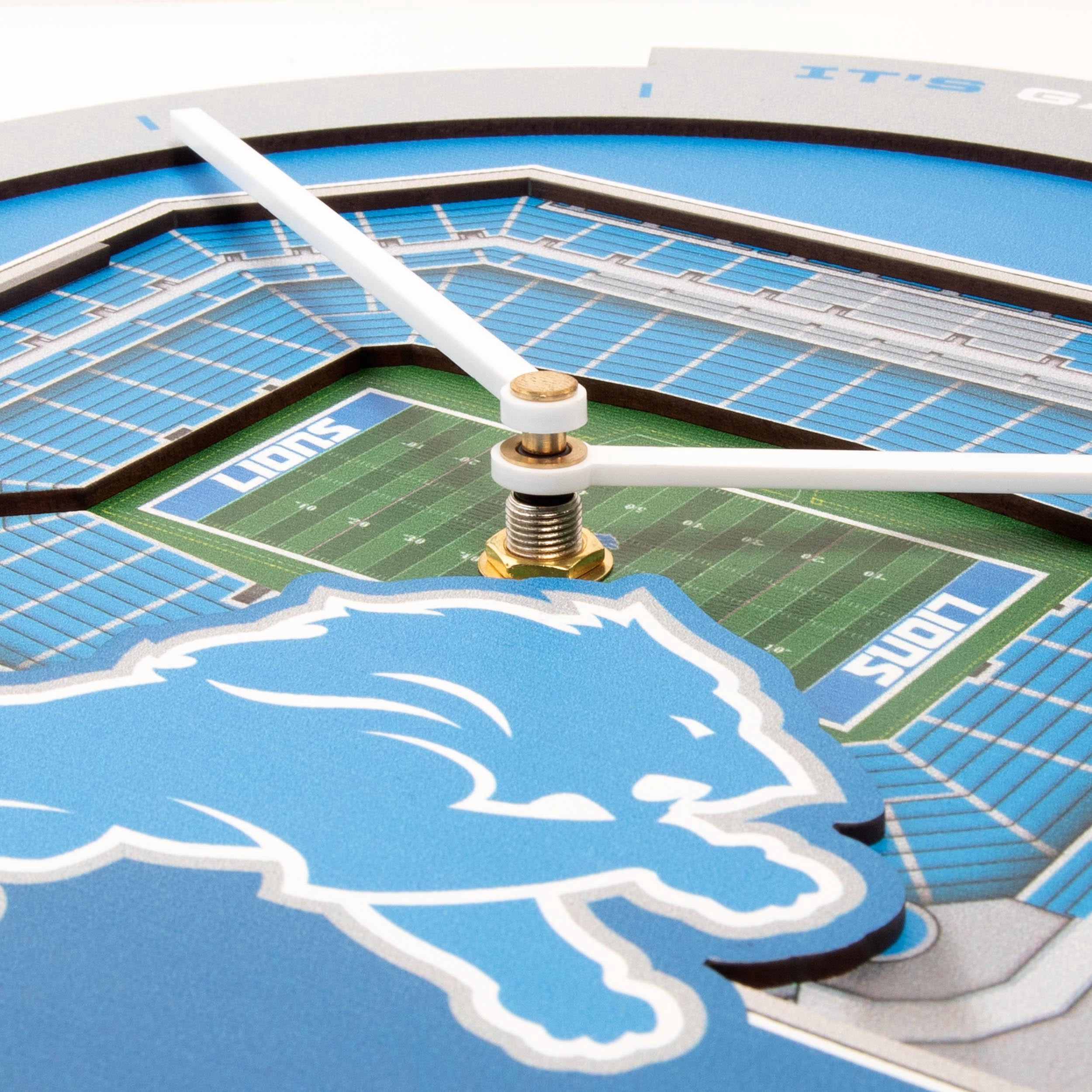 YouTheFan NFL Detroit Lions Stadiumview 3D Wall Clock