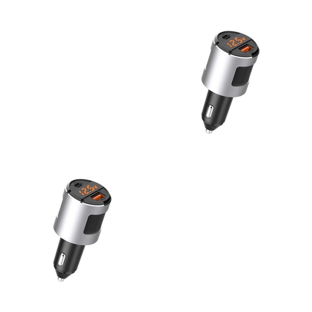 Sidaley Dual USB Auto Vehicle Car Charger QC 3.0 Adaptador de carga rápida 65W 5V 4.2A de coche con puertos duales USB-A USB-C Type1 NO1