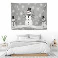 thumbnail image 3 of ONETECH  Wall Hanging Tapestry 40X30inch Christmas Snowflake And Snowman Tapestry Wall Art Tapestry For Living Room Bedroom Dorm, 3 of 7