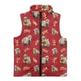 thumbnail image 4 of Pzuqiu Christmas Capybara Kid Outerwear Vest Size 9-10 Practical Casual Winter Lightweight Sleeveless Fleece Jacket with Pocket Versatile Fall Outfits Fashion Clothing for Girls, 4 of 7
