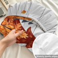 thumbnail image 4 of Queen Size Fitted Sheet Set - Fall Forest 3 Piece Bedding Sets 16" Deep Pocket Fitted Sheet with 2 Pillowcases, Orange Blue Trees Maple Leaf Thanksgiving Vintage Brushed Microfiber Hotel Bed Sheets, 4 of 9