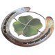 thumbnail image 2 of Four Leaf Clover Horseshoe Decor Horseshoe Art Pendant Decoration Wall Art Decor, 2 of 3