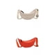 thumbnail image 1 of Paquete de 2 bolsas de hombro de lona a la moda para viajes al aire libre Naranja Blanco jinwen Tote de hombro, 1 of 8