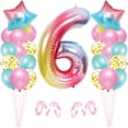 thumbnail image 1 of Globo niña cumpleaños 6, cumpleaños 6, globo rosa número 6, decoración cumpleaños, globo feliz cumpleaños, decoración fiesta niña cumpleaños 6, 1 of 4