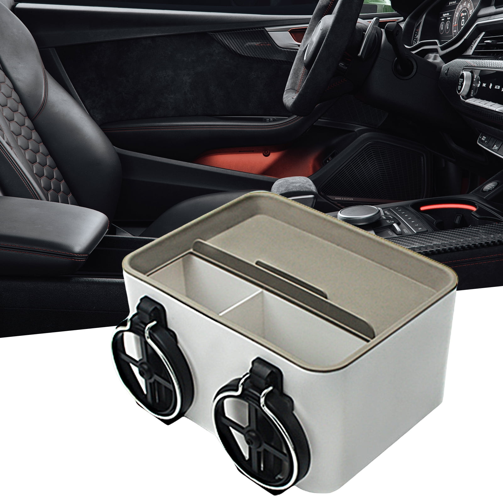 Car Cup Holder Exquisite Workmanship High Capacity Convenient  Moisture-proof Dustproof Save Space Arc Opening Multi-function Car Tissue  Box For Car Me