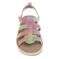 thumbnail image 4 of Laura Ashley Girls Buckle Hook And Loop Footbed Sandals (Toddler Sizes), Pink Multi, 9, 4 of 7