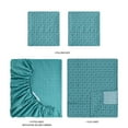 thumbnail image 6 of Mainstays Super Soft Brushed Microfiber Bed Sheet Set, Teal Medallion, King, 4 Piece, 6 of 13