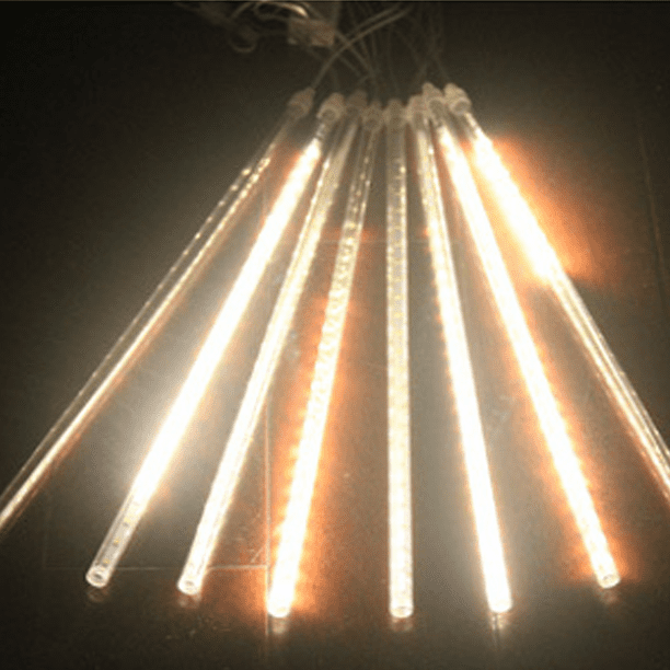 Luz de lluvia de meteoritos LED 50 cm 8 tubos 384 LED para el festival de decoración del árbol de Navidad Zhivalor CPB-US-DYP753-1