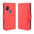 thumbnail image 1 of Case for Motorola MOTO One Hyper Cover Adjustable Detachable Card Holder Magnetic closure Leather Wallet Case - Red, 1 of 5
