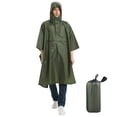 thumbnail image 1 of Poncho de Pluie avec Capuche Imperméable Vestes de Pluie Polyester Cape de Pluie pour Randonnée Camping Cyclisme, 1 of 8