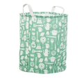 thumbnail image 1 of Jinsinto Large laundry basket with durable leather handle, round drawstring laundry basket, collapsible laundry basket, 1 of 5
