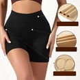 thumbnail image 5 of WCMZJ Workout Shorts Women Biker Gym Shorts Ribbed Knit Tummy Control Seamless Scrunch Butt Lifting Running Yoga Shorts, 5 of 9