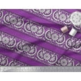 thumbnail image 3 of Soimoi Moss Georgette Fabric Geometric,Leaves & Floral Block Print Fabric by The Yard 42 Inch Wide, 3 of 3