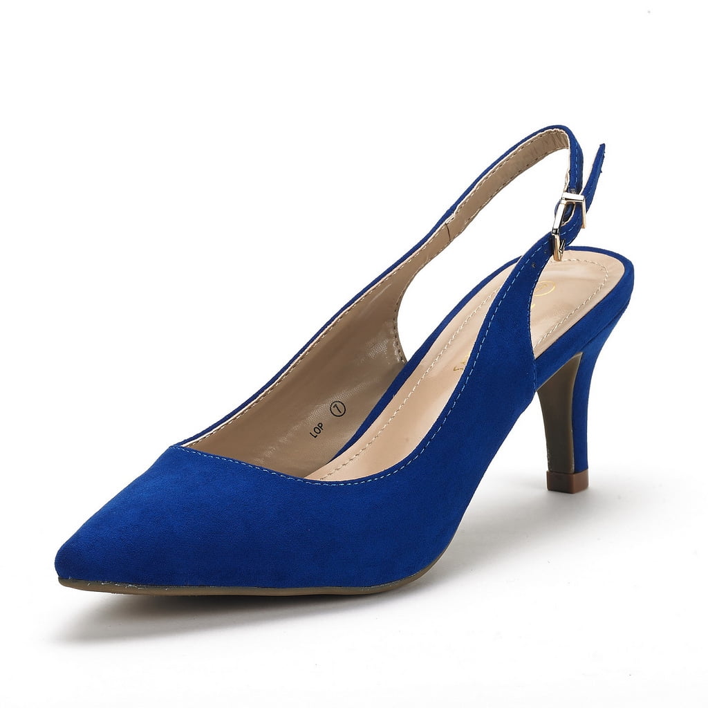 royal blue slingbacks