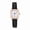 Gold Tone Case, Black Strap, White Dial, variant on Women's Analog Quartz Watch, Small Square Dial with Brown Faux Leather Strap, Casual Minimalist Wristwatch for Ladies