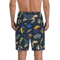 thumbnail image 2 of JUNZAN Undersea Animals Pattern Sleep Pajama Shorts for Men,Men's Pajama Bottoms,Sleepwear,Pj Shorts, 2 of 7