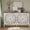White, variant on Floral Carved Buffet & Sideboard Cabinet,Elegant Accent Cabinet with Adjustable Shelves, Solid Wood Legs & Intricate Handles for Dining Room,living room Storage