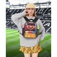 thumbnail image 2 of Mochila transparente MAY TREE Stadium Approved 12x10x5 cm negra, 2 of 6
