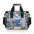 thumbnail image 7 of FORMRS Insulated Cooler Bag 24 Cans Capacity Soft Leakproof Lunch Box with Side Pockets, Floral Window, 7 of 7