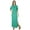 Green, variant on Bimba Women Long Maxi Day Dress Rayon Gown With Side Slit Summer Clothing