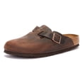 thumbnail image 1 of Zuecos Boston de Birkenstock para hombre, con plantilla suave, color marrón, 9 m, EE. UU., 1 of 5