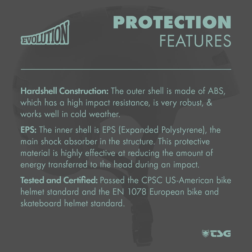 TSG Evolution Multi-Color Skate Bike Helmet, ABS Hardshell, Snug Fit,Low Fit
