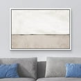 thumbnail image 2 of wall26 Framed Canvas Print Wall Art Pastel White Tan Black Paint Stroke Landscape Abstract Shapes Illustrations Modern Art Decorative Contemporary for Living Room, Bedroom, Office - 24x36 White, 2 of 5