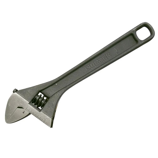 Llave Ajustable Pavonada 10 Acero Cromo Vanadio Surtek 510S