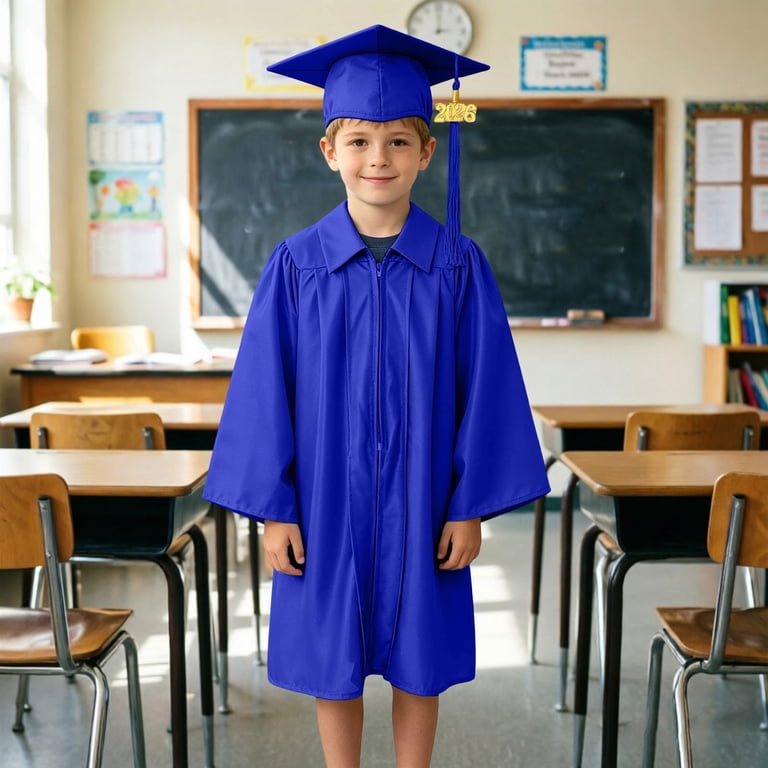 preschool graduation dress Child Matte Pink Gown The gown has a comfortable darted yoke Preschool Graduation Dress w/ Handcut