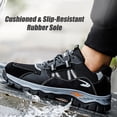 thumbnail image 4 of AUXDIQ Work Shoes Men Women Breathable Steel Toe Cap Industrial Trainers Lightweight Construction Sneakers Sport Shoes, 4 of 6