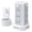 White-6.5 FT, variant on Power Strip Surge Protector  6.5 Ft Extension Cord With 12 Ac Multiple Outlets 4 Usb (1 C) Tower Desktop Charging Station