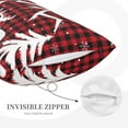 thumbnail image 5 of Daiia Christmas Buffalo Plaid Bedding Waterproof Pillow Protector Zippered Queen – Bed Bug Proof Pillow Encasement-16"x24", 5 of 9