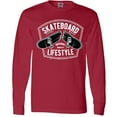 thumbnail image 3 of Inktastic Skateboard Lifestyle Long Sleeve T-Shirt, 3 of 5