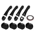 thumbnail image 1 of Juego de cubiertas para manijas de puerta exterior Unique Bargains, trim decorativo para Jeep Renegade 2015-2021, ABS, negro, 1 juego, 1 of 6