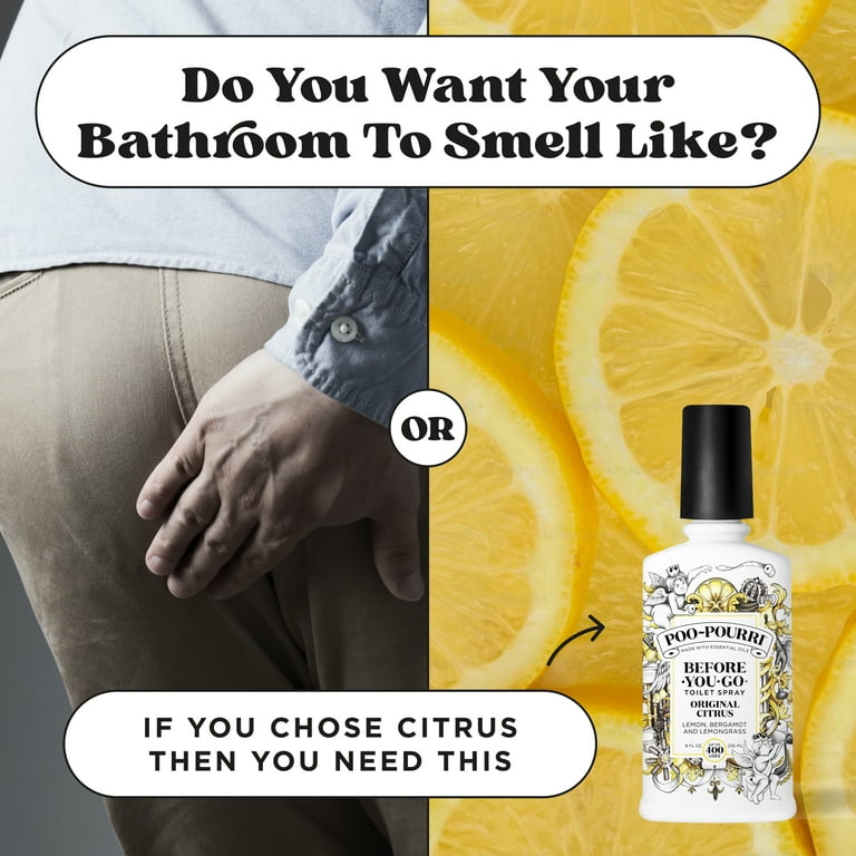 Poo-Pourri Original Citrus, Restroom Pre-Go Toilet Spray, Family