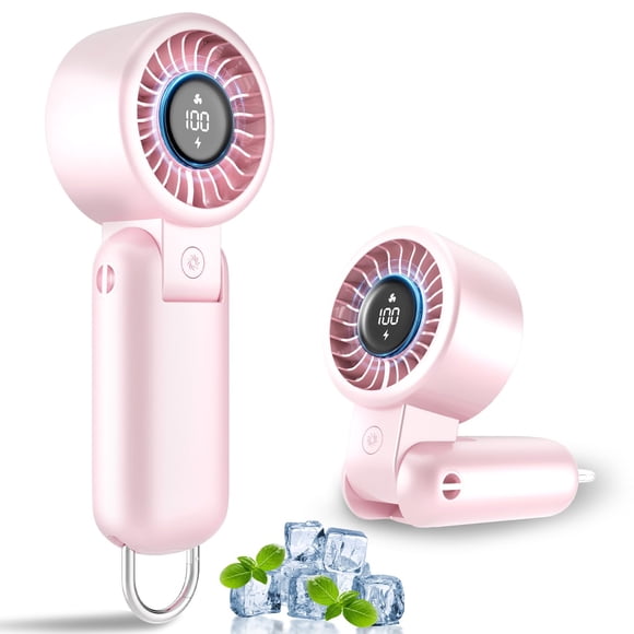Ventilador de mano AUIIAH Turbo Portátil Recargable de 5 velocidades