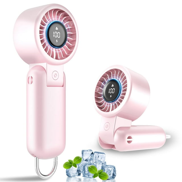Ventilador de mano AUIIAH Turbo Portátil Recargable de 5 velocidades