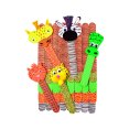 thumbnail image 1 of Printed Craft Sticks, Wild Animal Prints, Pack Of 50, 1 of 2