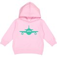thumbnail image 2 of Inktastic Cute Teal Airplane Toddler Hoodie, 2 of 4