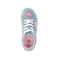thumbnail image 4 of Wonder Nation Toddler Girls Denim Low Court Sneakers with Patches, 4 of 5