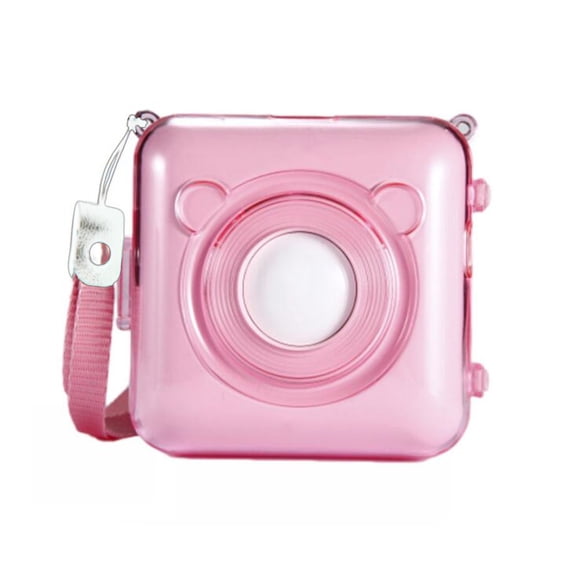 Xihbxyly Funda Protectora Térmica Portátil, Antiarañazos y Anticaídas, de Plástico Duro Transparente, Incluye Correa de Mano, Ajuste Universal para Impresoras Pequeñas, Tamaño 8,1 X 8,1 X 4,4 Cm.