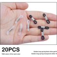 thumbnail image 5 of 20 Pieces Eyeglass Chain Ends,Silver Adjustable Long Spring Rubber Ends Connectors for Eye Glasses Holder Necklace Chain, 5 of 7