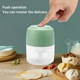 thumbnail image 6 of Mouliraty Garlic Chopper, Portable Mini Food Processor, Wireless Vegetable Masher With USB Charging, Garlic Masher Mincer For Onions Meat Spices 250ML, 6 of 8