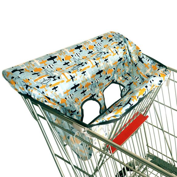 Shopping Cart Cover for Baby, High Chair Cover, Cart Cover for Babies, Kids& Toddlers, Portable 2-in-1 Design for Market and Resturant Use