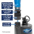thumbnail image 3 of Bomba utilitaria sumergible Superior Pump 91250 1800GPH 1/4HP, 3 of 7