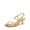 GOLD, variant on Women's Low Kitten Heels Square Open Toe Ankle Strap Party Wedding Dressy Sandals Shoes